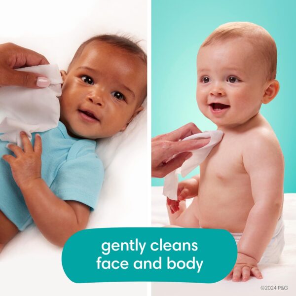 Pampers Baby Wipes Aqua Pure, 99% water-based wipes, Hypoallergenic and Unscented Baby Wipes, 672 Wipes Total (12 Flip-Top Packs) - Image 8